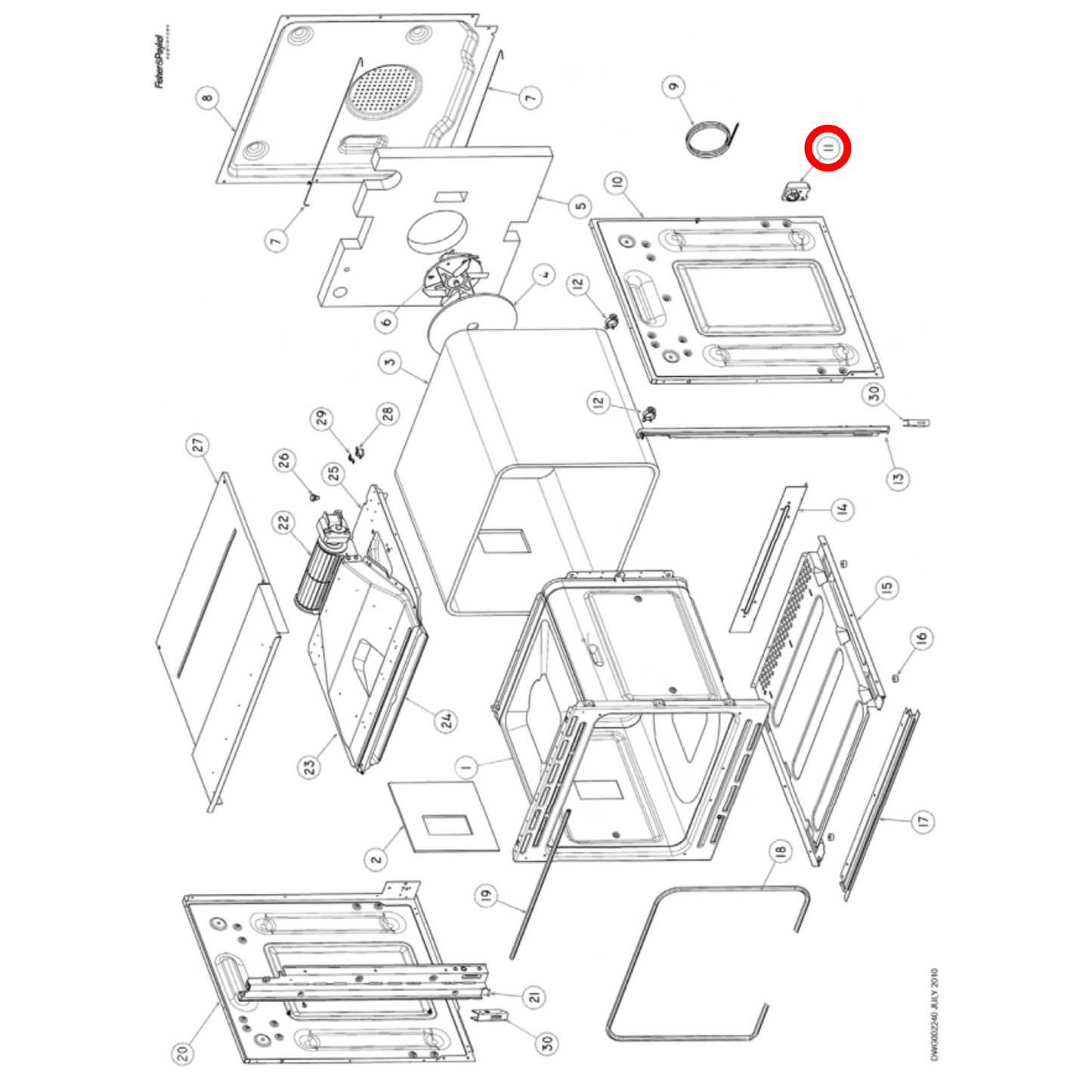 533061 Fisher & Paykel Oven Terminal Block