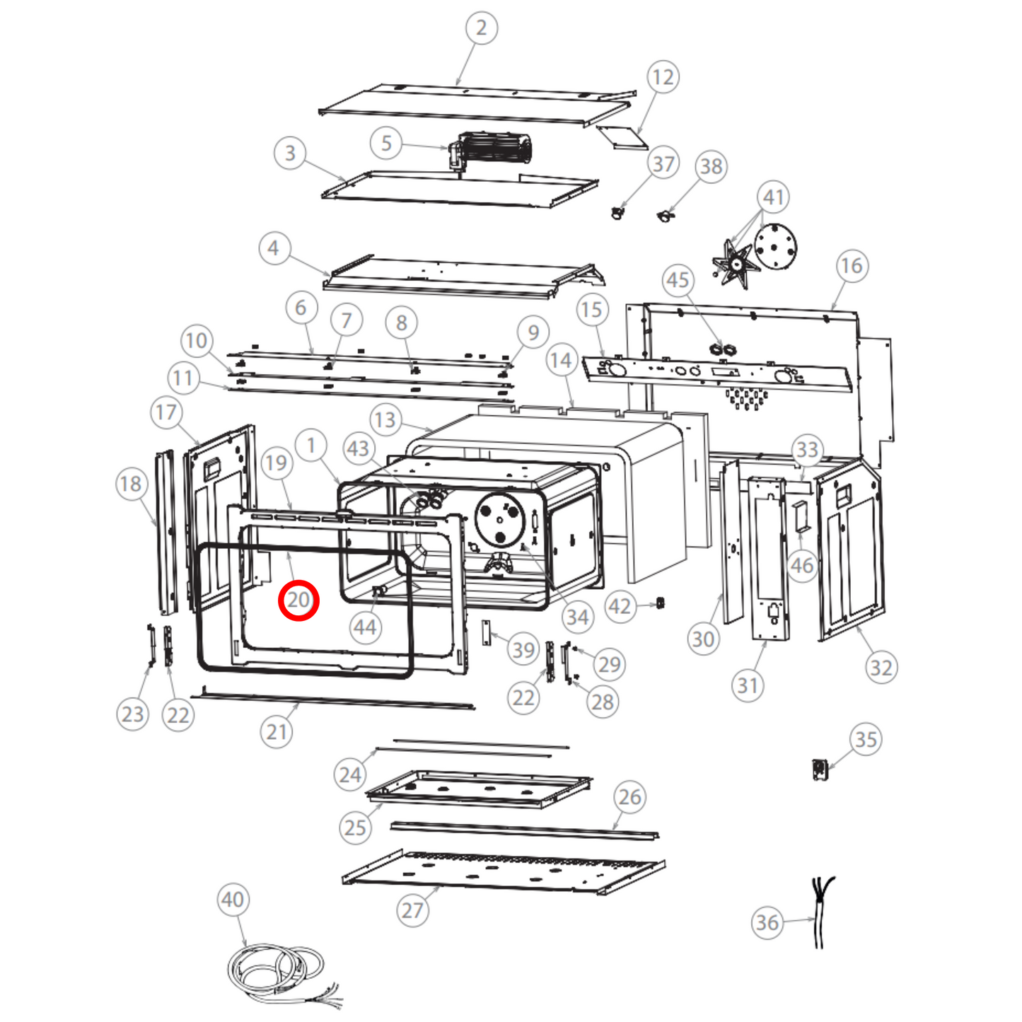 544600 Fisher & Paykel Oven Door Seal