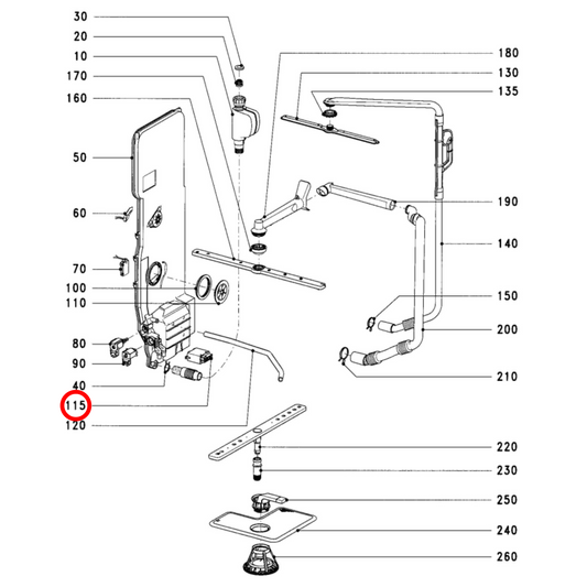 6002930 Miele Dishwasher Relay 200-240V 50/60Hz