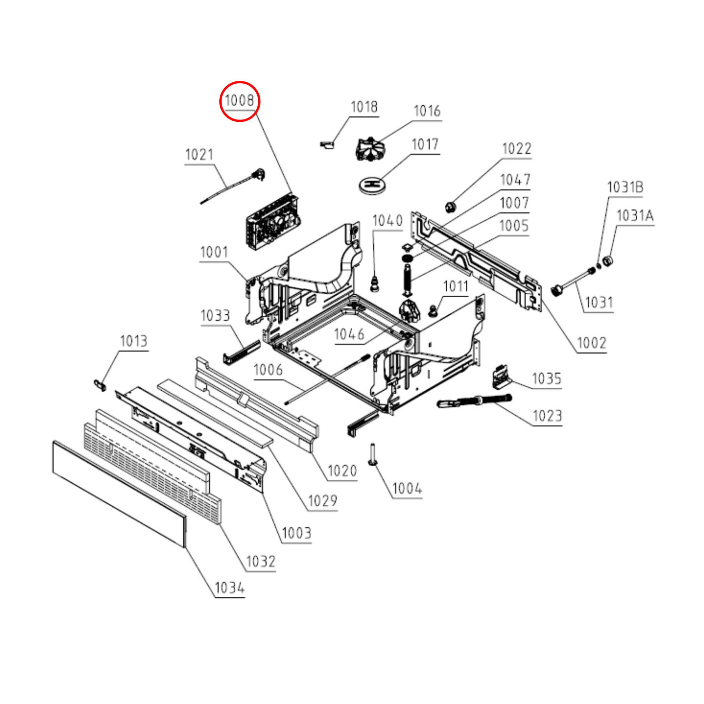 796973 Asko Dishwasher PCB Control Unit E