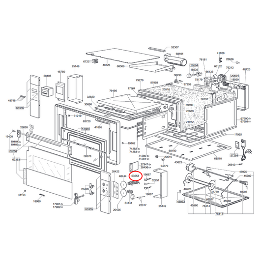 811730387 Smeg Oven Multi Function Selector Switch - 811730261