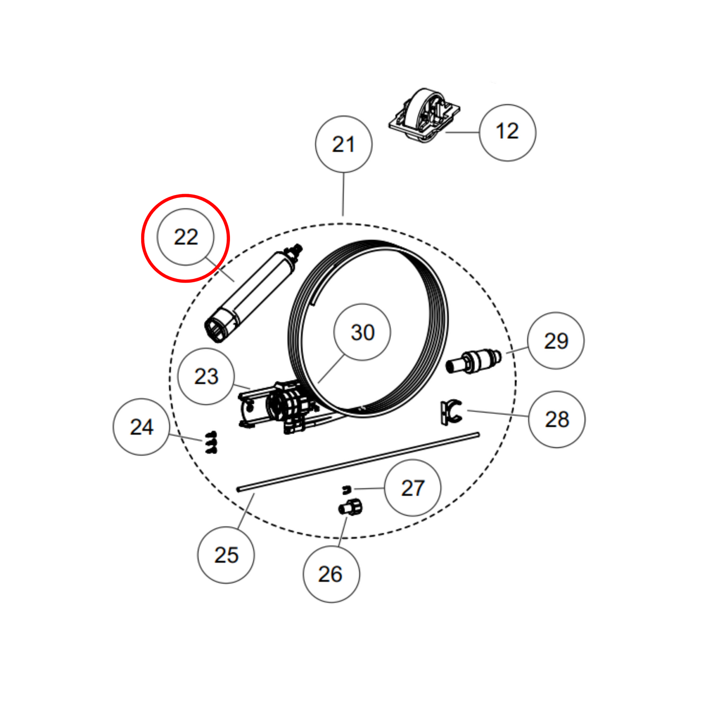 847200 Fisher & Paykel Fridge Water Filter FWC3 - Genuine