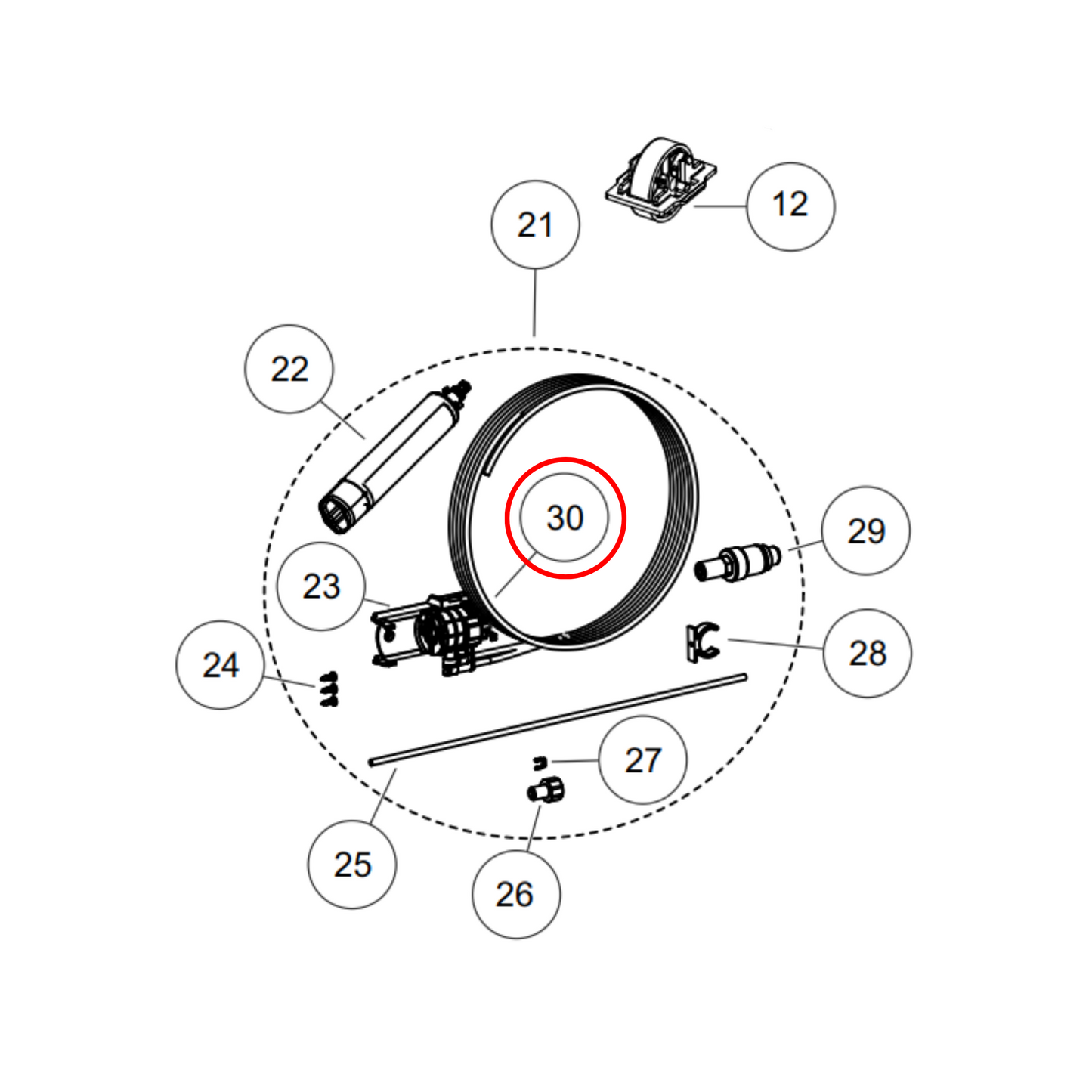 847312 Fisher & Paykel Fridge Water Filter Head 90 Degree - 869406P