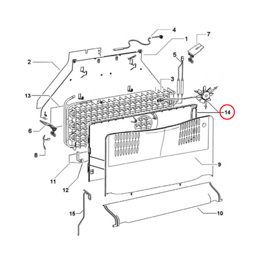 848316P Fisher & Paykel Freezer Fan Kit 790 Series A