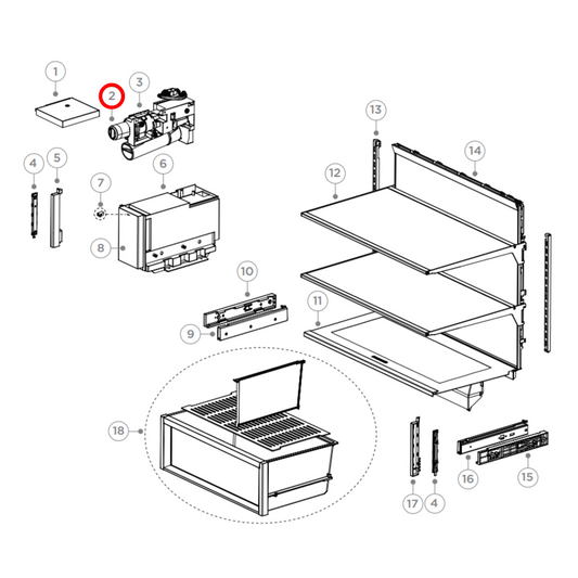 868686 Fisher & Paykel, Haier Fridge Water Filter XWF FWC5 - H0060869187