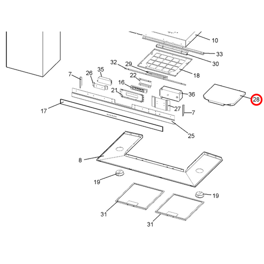 9029800480 AEG, Electrolux Rangehood Carbon Filter - 9029793636