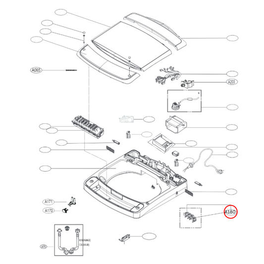 AJU72912210 LG Top Load Washing Machine Inlet Valve