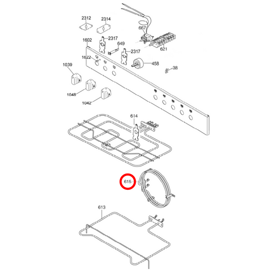 B606045 Baumatic, La Germania Oven Fan Forced Element 3000W - 606045