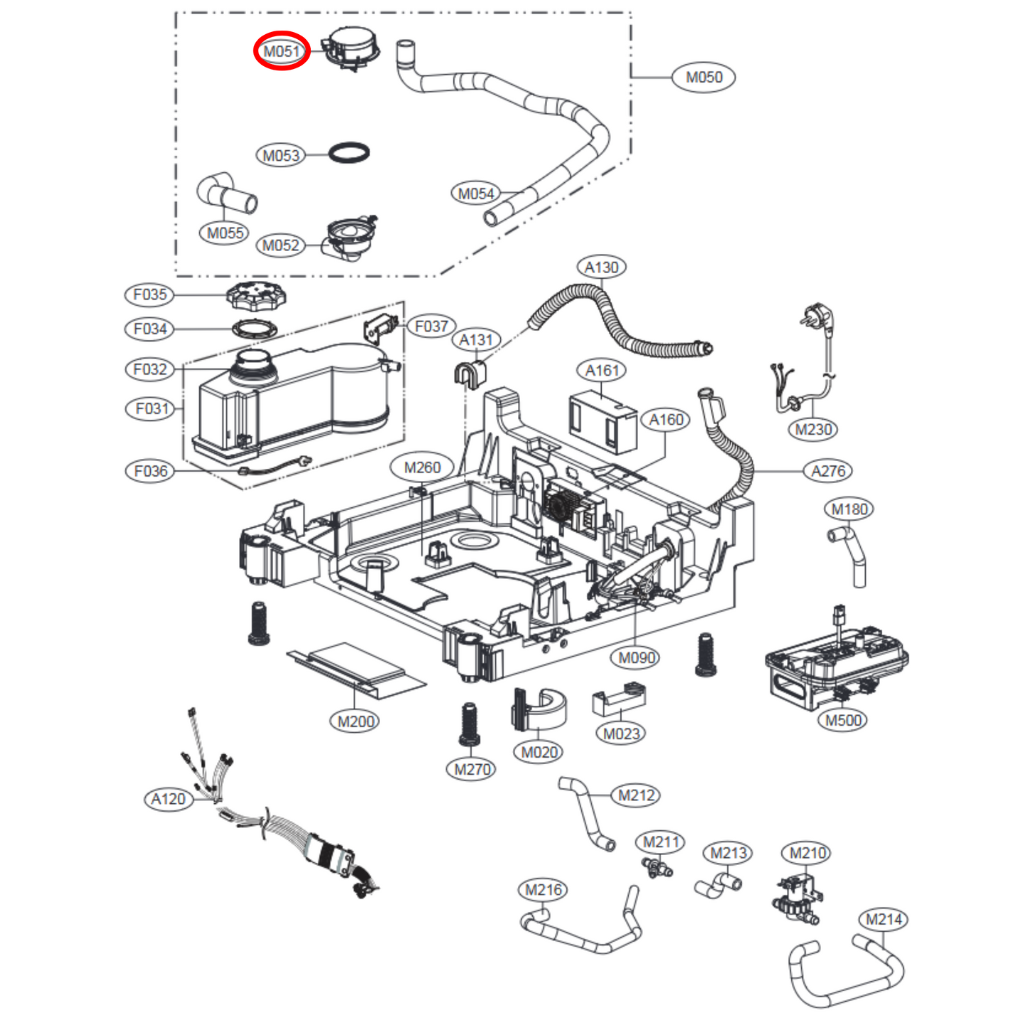 EAU62043403 LG Dishwasher Dryer Drain Pump - EAU60710802