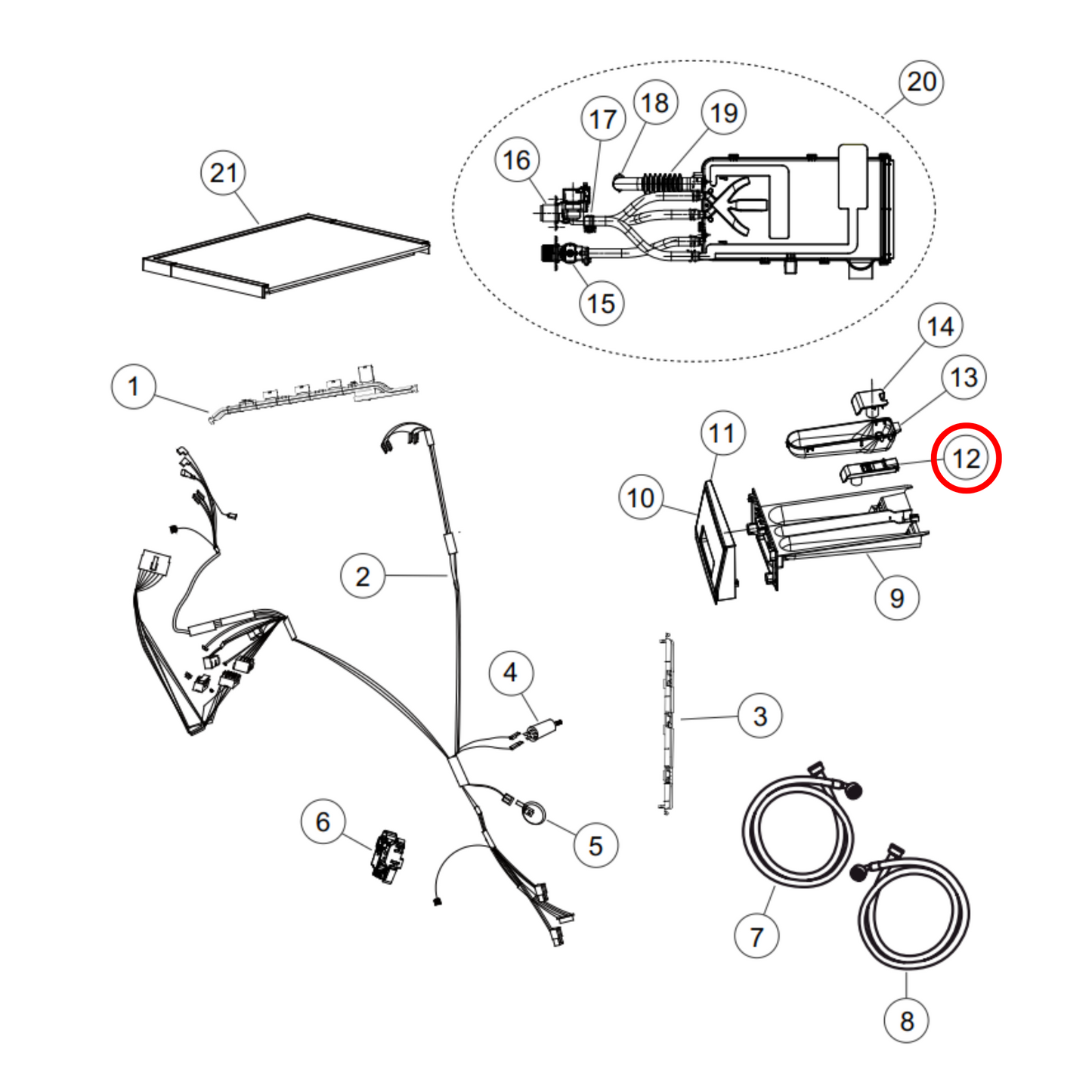 H0020205097 Fisher & Paykel Front Load Washing Machine Syphon Dispenser
