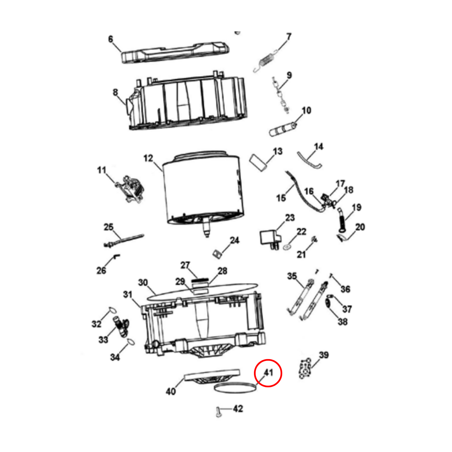 H0020300592 Haier Front Load Washing Machine Drive Belt - 6EPJ1216