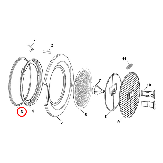 H0020300702A Haier Dryer Door Seal