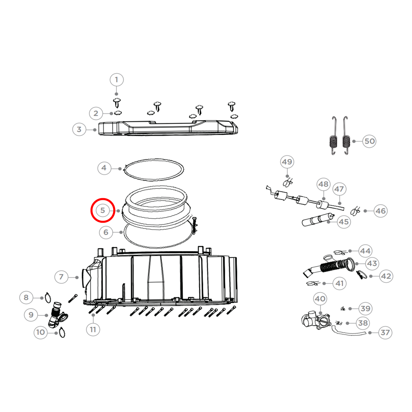 H0020300926P Haier Washing Machine Door Seal