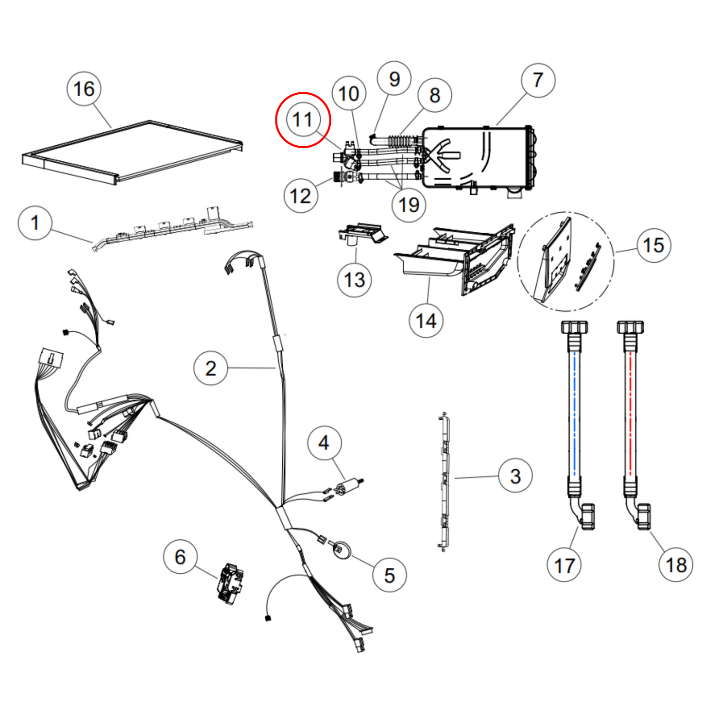 H0024000126B Fisher & Paykel, Haier Front Load Washing Machine Cold Inlet Valve