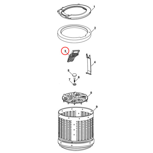 H00330101843A Haier Top Load Washing Machine Lint Filter