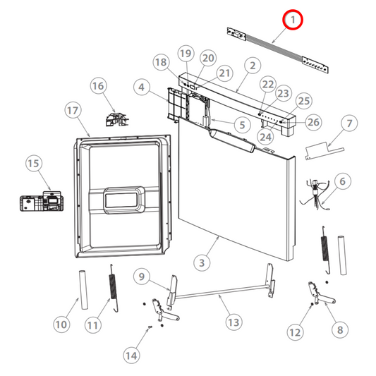 H0121800046 Fisher & Paykel Dishwasher Display PCB Board