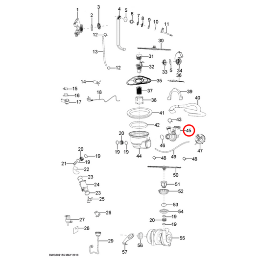 H012G5040004B Fisher & Paykel, Haier Dishwasher Drain Pump - 791071