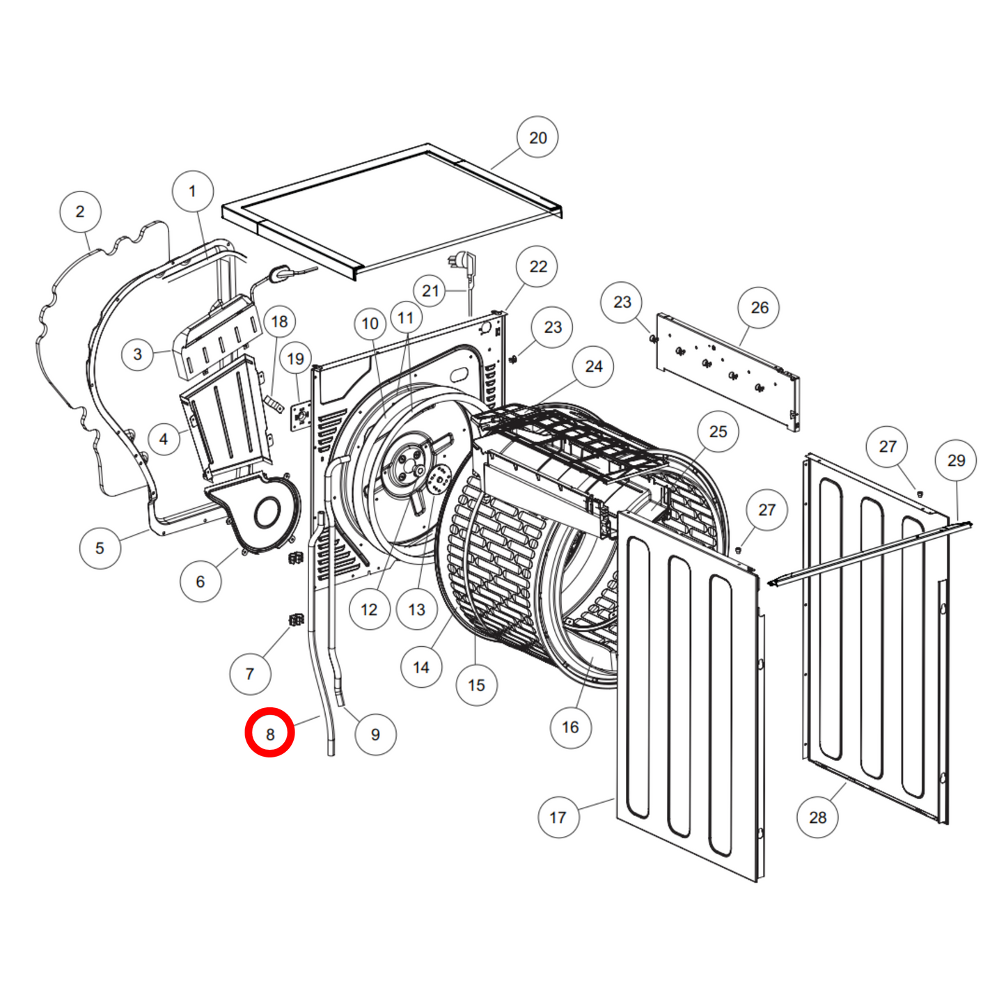 H0180200012 Fisher & Paykel Dryer Hose Condensate