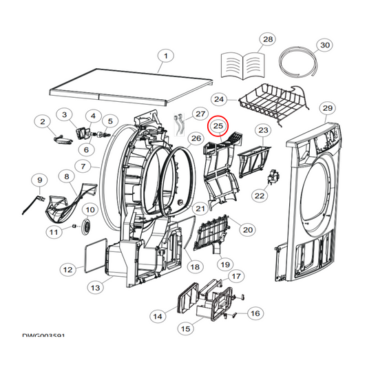 H0180200135 Fisher & Paykel Dryer Outer Lint Filter