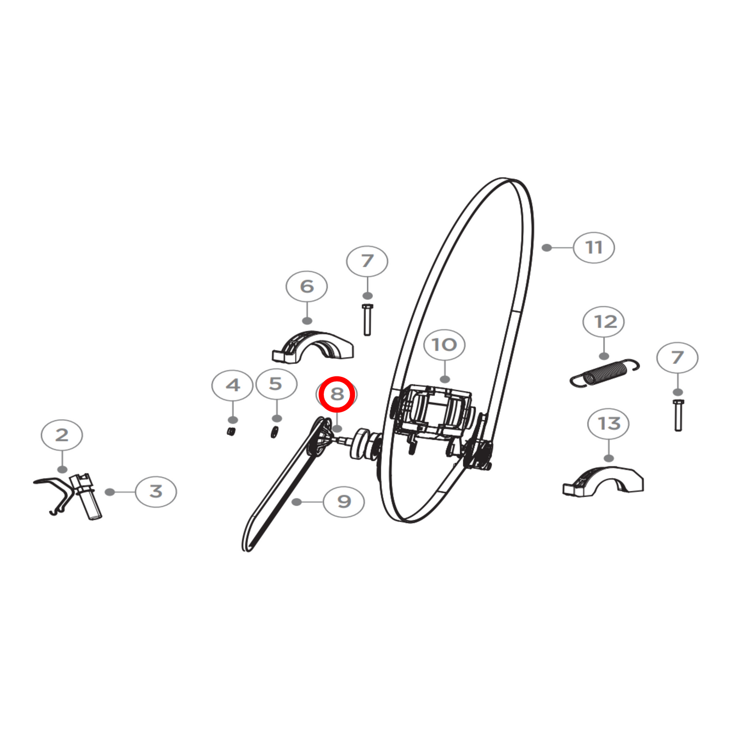 H0180200583A Fisher & Paykel Dryer Fan Belt Pulley Wheel - H0180200583