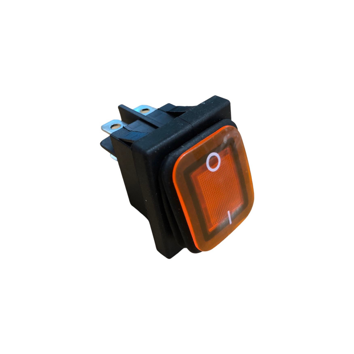 T067 DPST Red Illum Rocker Switch IP65 16A 250V