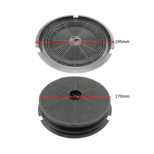 ULX251 Chef, Electrolux, Westinghouse Rangehood Carbon Filter Pack Of 2 - 900404089