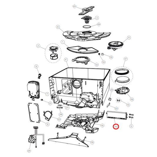 519943P Fisher & Paykel Kit Wash Control Ph9Cr V2 Aa Sg - 519437P