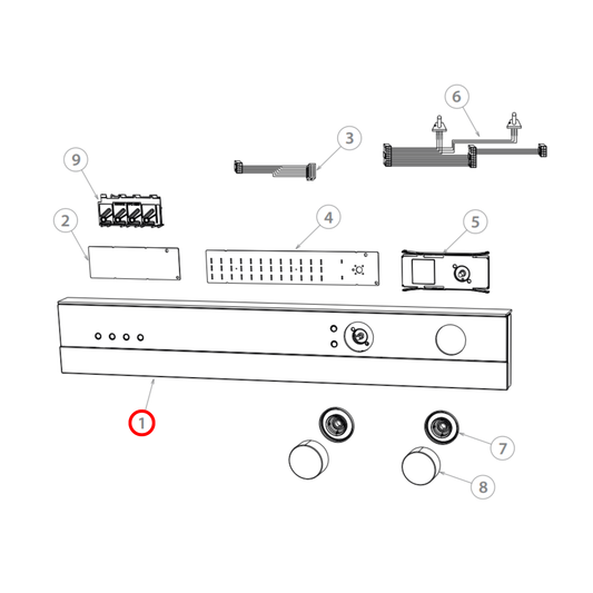 547546 Fisher & Paykel Oven Control Panel CLK OB763 DBL