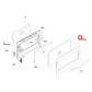4055980678 Westinghouse Oven Door Glass Group - ET655190, 655190K
