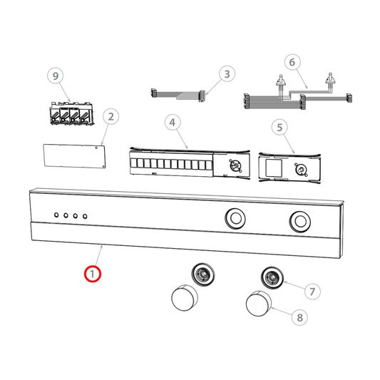 547829 Fisher & Paykel Oven Control Panel CLK OB76 SLG - 547545