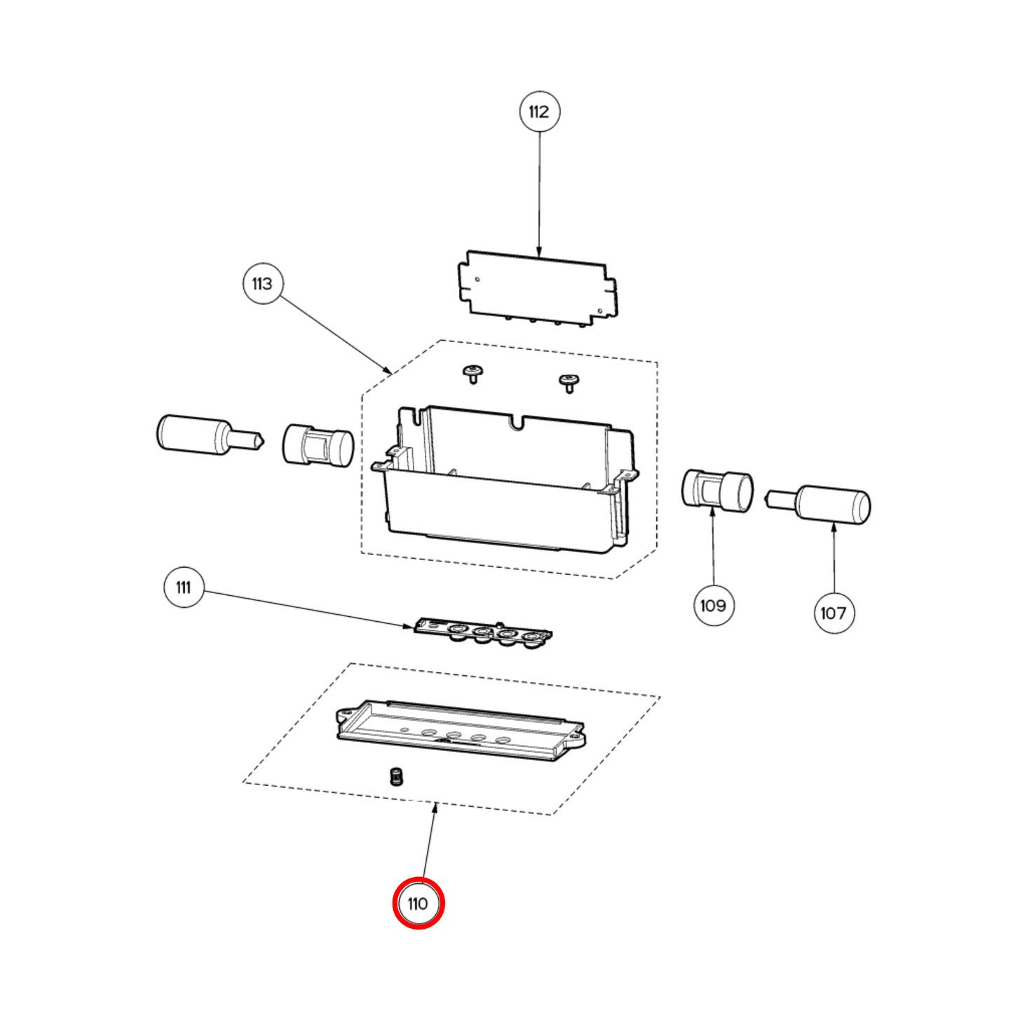 4055931937 Electrolux Rangehood Control Panel - 1330455755