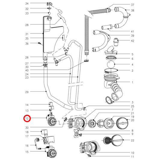 5631695 Miele Washing Machine Drain Pump - 6239563