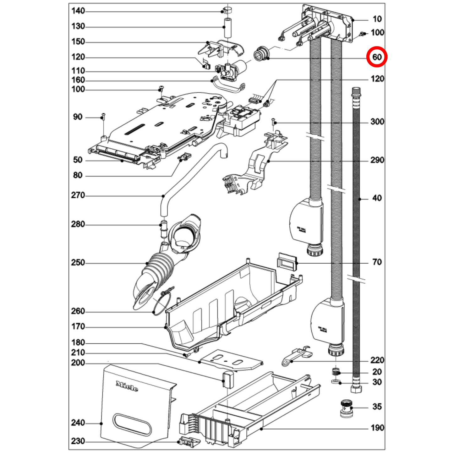 09085081 Miele Washing Machine Flow Meter Seal - 9085081