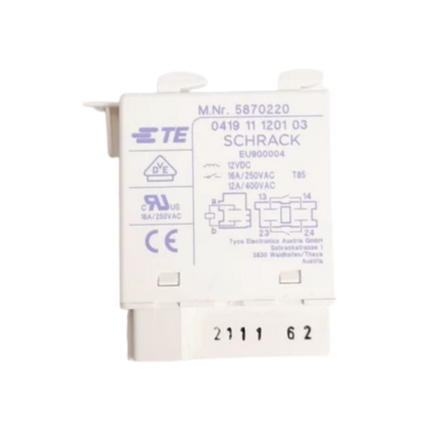 05870220 Miele Dishwasher, Dryer, Washing Machine Heater Relay - 5870220