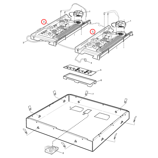 8583300362602 Chef, Electrolux, Westinghouse Induction Cooktop Control PCB - 357218472