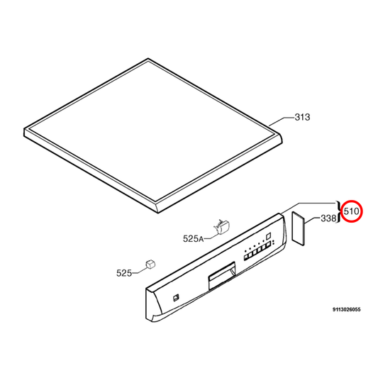 1560666206 Dishlex Dishwasher Control Panel