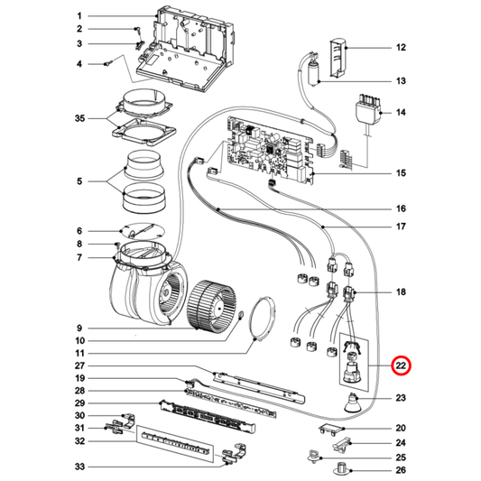 8652320 Miele Rangehood Lamp Holder - 8648590