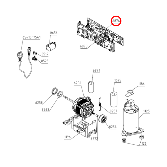 591968 Asko Tumble Dryer PCB Supply Unit 8KG TC TD-75.1B AU