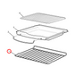 4055561528 Chef, Westinghouse Gas Oven Shelf - 0327001221