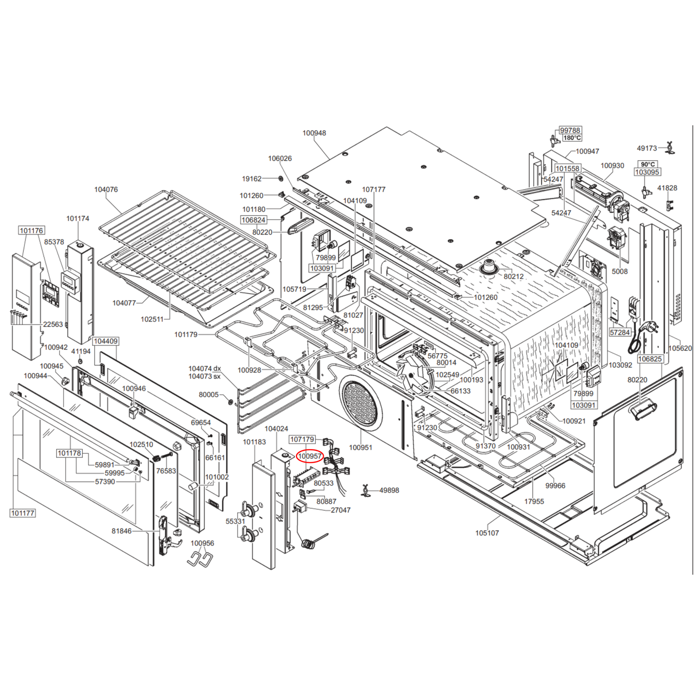 811730399 Smeg Oven Function Selector Switch 30113-4