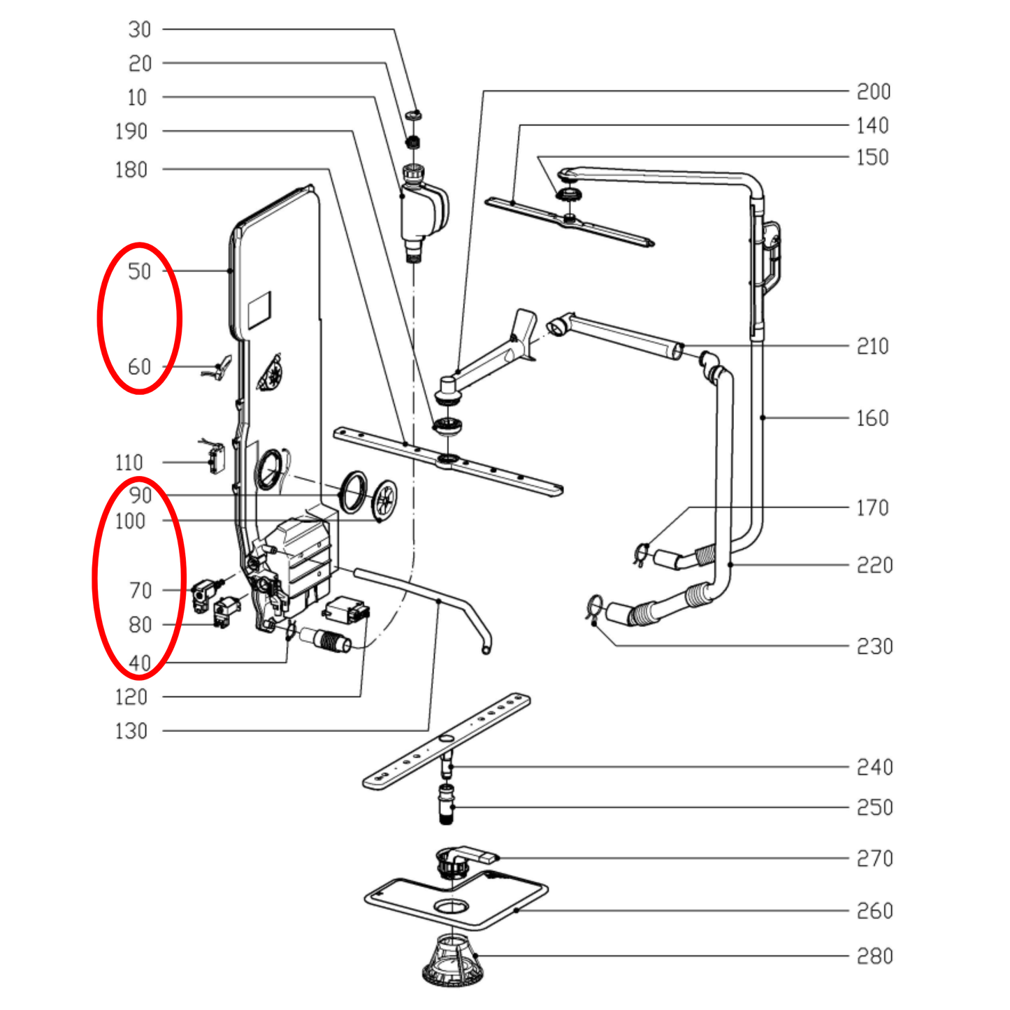 11814561 Miele Dishwasher Water Inlet Valve Assembly - 11814560