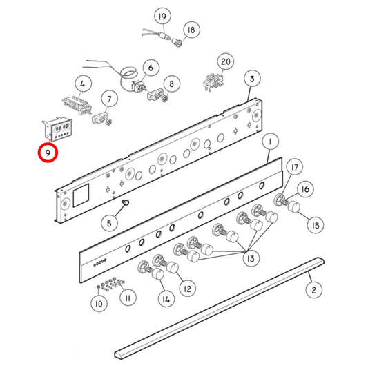 573675P Fisher & Paykel Oven Clock Timer 5 Button