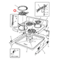 4055917654 Westinghouse Cooktop Hotplate & Trim Ring 1800W - HP-01T