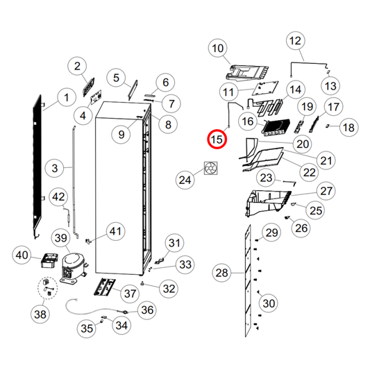 H0070400433 Haier Fridge Defrost Sensor