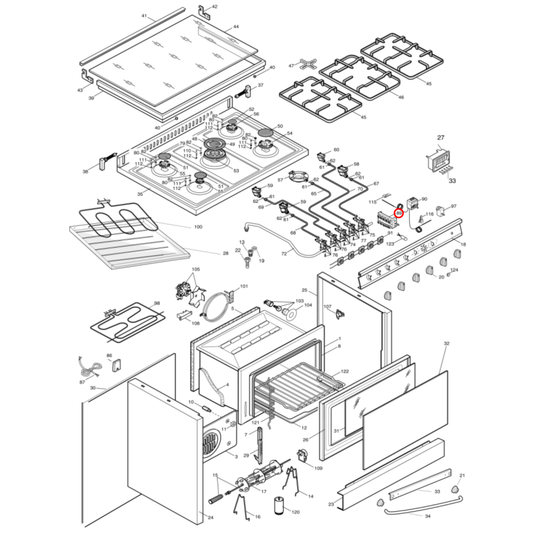 C00074281 Ariston Oven Selector Switch - 482000027293