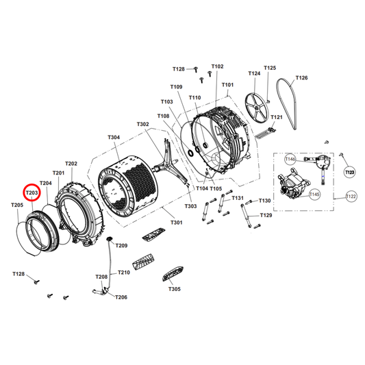 K2228093 Hisense Washing Machine Door Seal