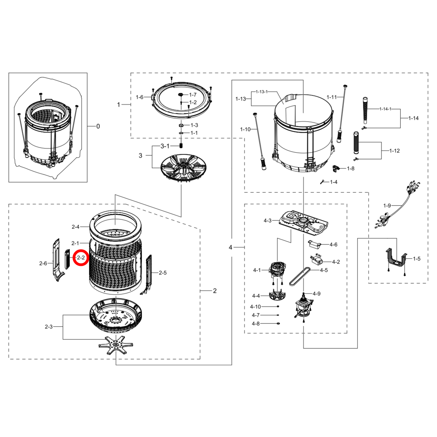 DC97-12773C Samsung Top Load Washing Machine Magic Filter
