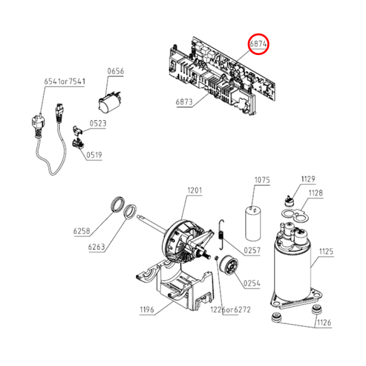 591962 Asko Dryer Supply Unit 8KG TC3 TD-75.1AU