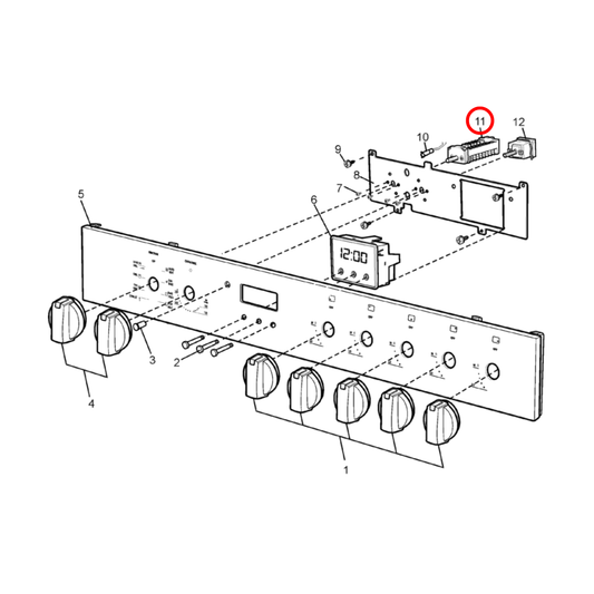 4055565040 Electrolux Oven Selector Switch 8 Positions - 0534001739
