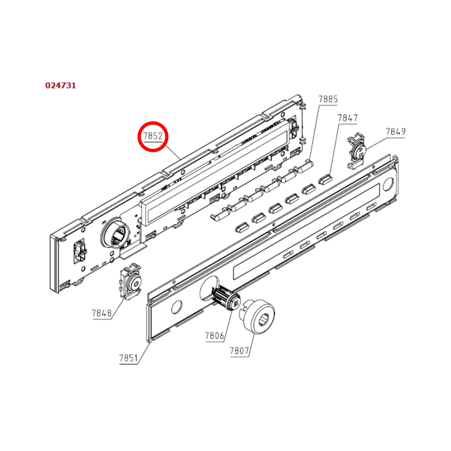 573954 Asko Washing Machine PCB Control Unit